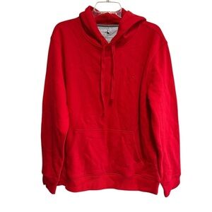 Tailorbyrd Hoodie Sweatshirt Size Medium Red Pullover Fleece Interior Pocket NWT